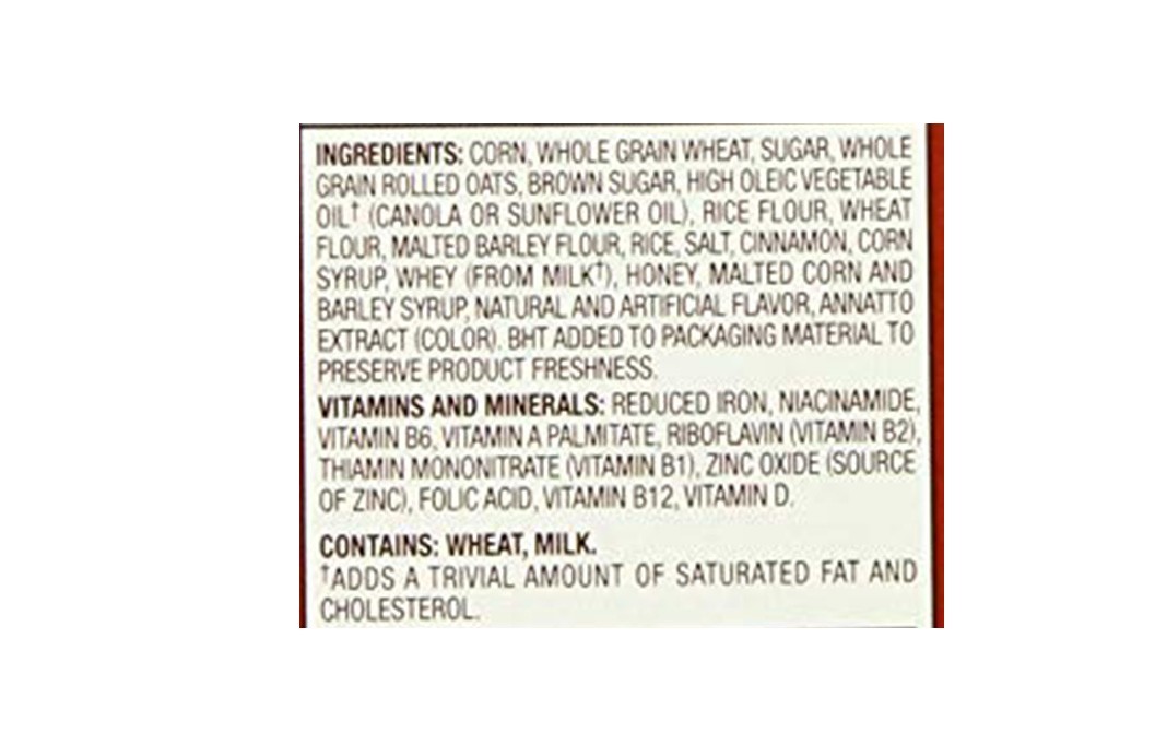 Post Honey Bunches Of Oats With Cinnamon Bunches   Box  411 grams